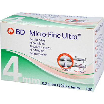 BD MICRO-FINE ULTRA Pen-Nadeln 0,23x4 mm 32 G