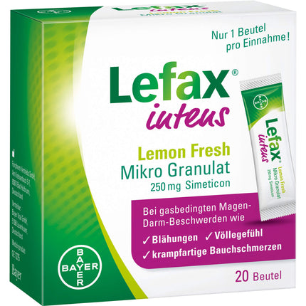 LEFAX intens Lemon Fresh Mikro Granul.250 mg Sim.
