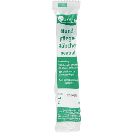 MUNDPFLEGESTÄBCHEN Schaumstoff neutral