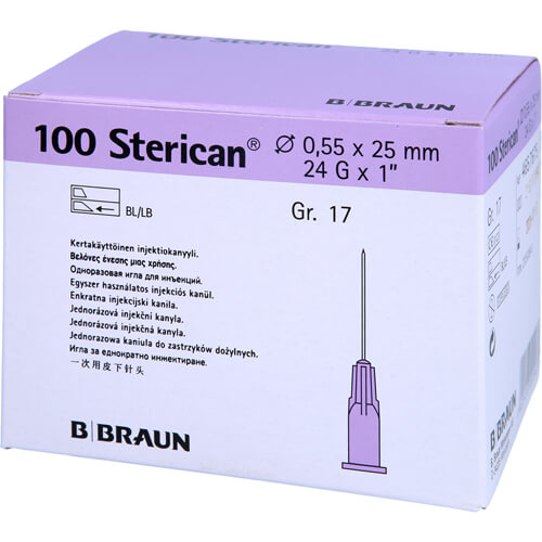STERICAN 0.55X25 LILA L L 100 St - Vetstore24