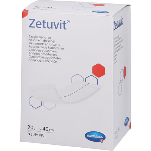 ZETUVIT SAUGKOMPR ST 20X40 5 St - Vetstore24